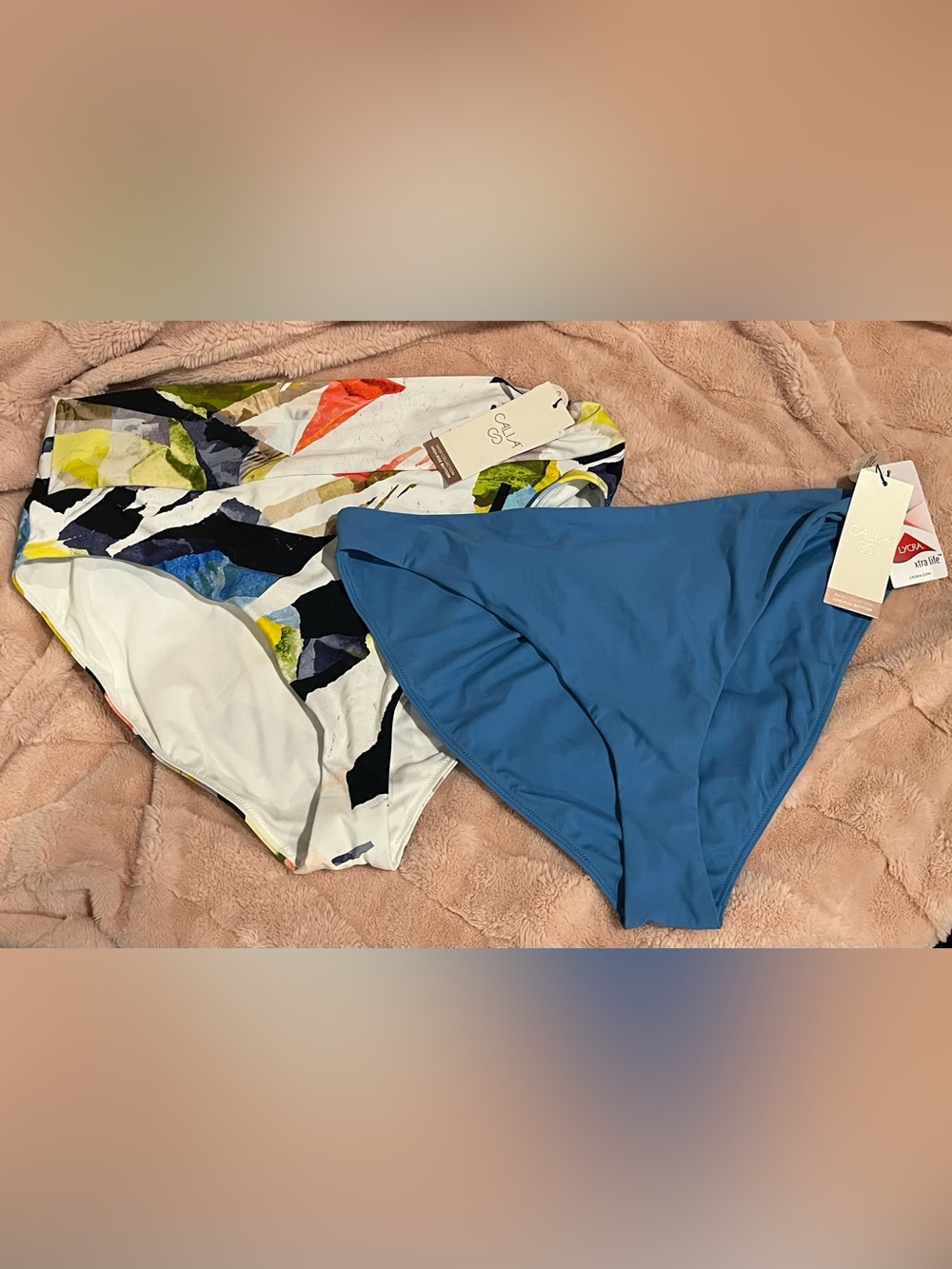 Calia Blue and Multicolor Swim Bottoms - 2 Pack size XXL NWT bikini